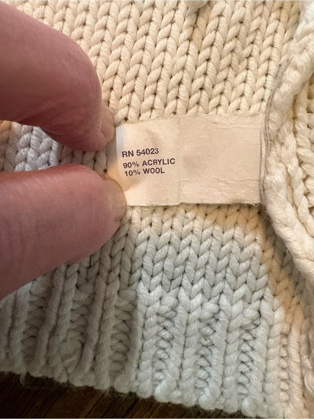 Vintage “Gap Girls” cable knit cardigan. Size medium.